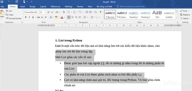 Cách chuyển từ pdf sang word 04