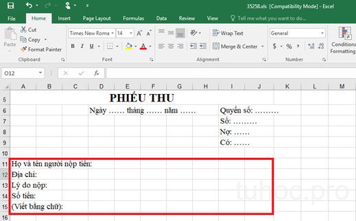 Tạo dấu chấm tự động trong Excel cực nhanh