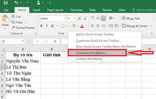 Tạo dấu check trong Excel