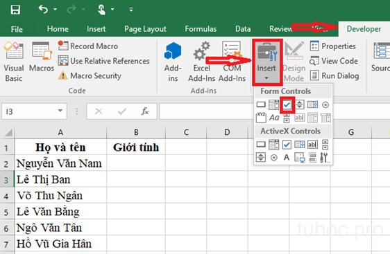 Hướng dẫn tạo dấu check trong Excel cực đơn giản