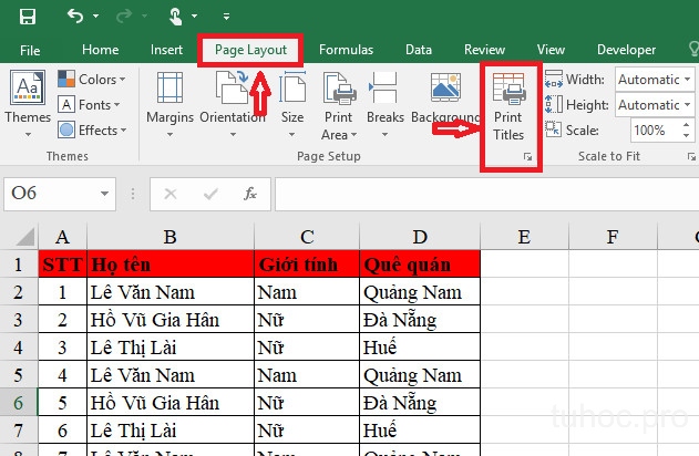 Hướng dẫn lặp lại tiêu đề trong Excel cực đơn giản